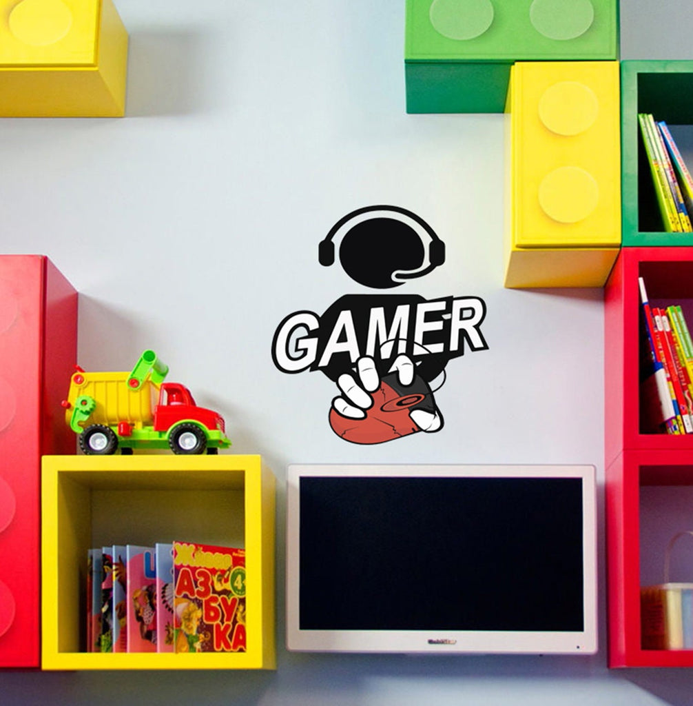 PC mouse Gamer Wall Decal, PC mouse Gamer Wall sticker, PC mouse Gamer wall decor