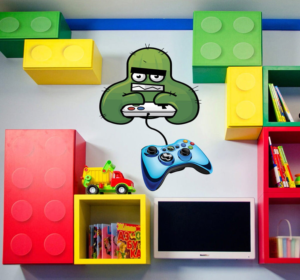 Monster Game Controller Wall Decal, Monster Game Controller Wall sticker, Monster Game Controller wall decor