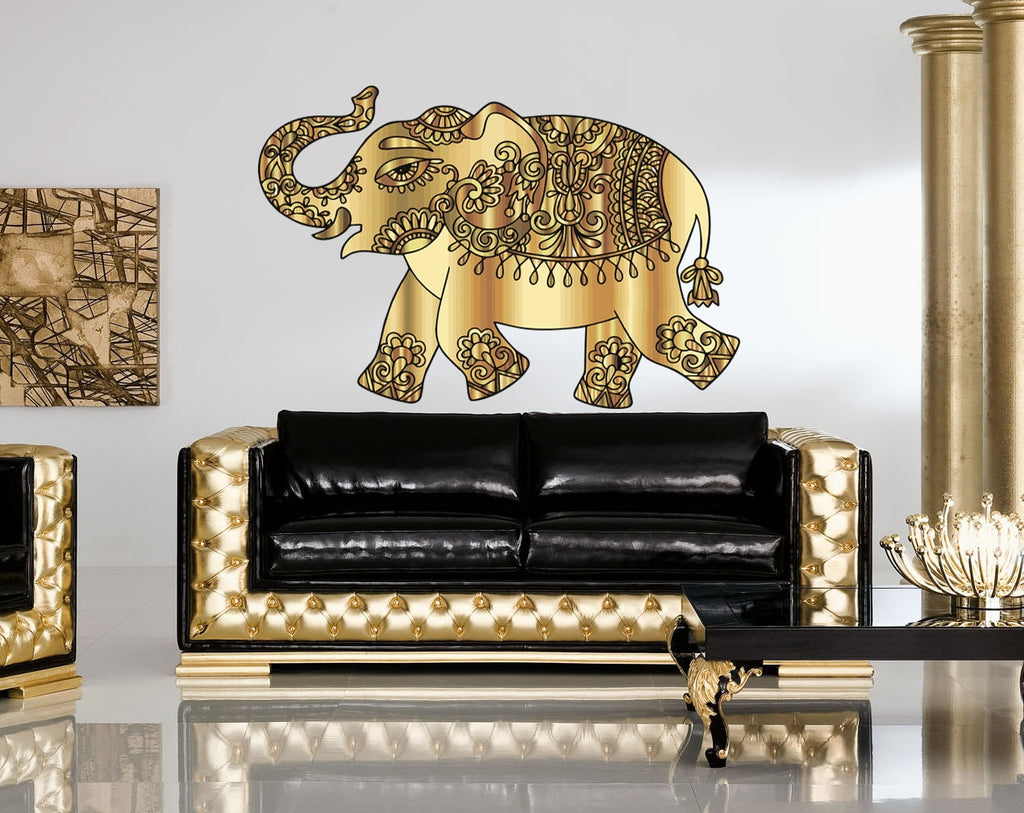 Indian Elephant Zen Buddhism Wall Decal, Indian Elephant Zen Buddhism Wall sticker, Indian Elephant Zen Buddhism wall decor