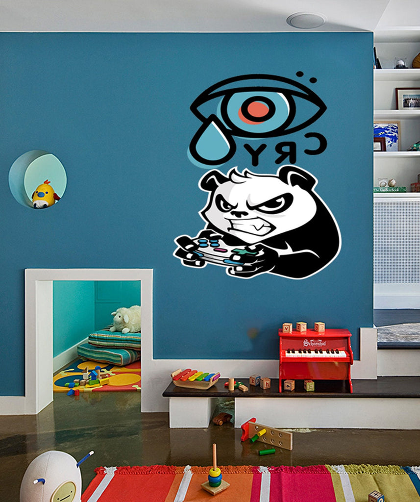 Eye Gamer Panda Wall Decal, Eye Gamer Panda Wall sticker, Eye Gamer Panda wall decor