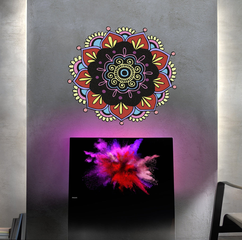 Mandala Yoga Meditation Wall Decal, Mandala Yoga Meditation Wall sticker, Mandala Yoga Meditation wall decor