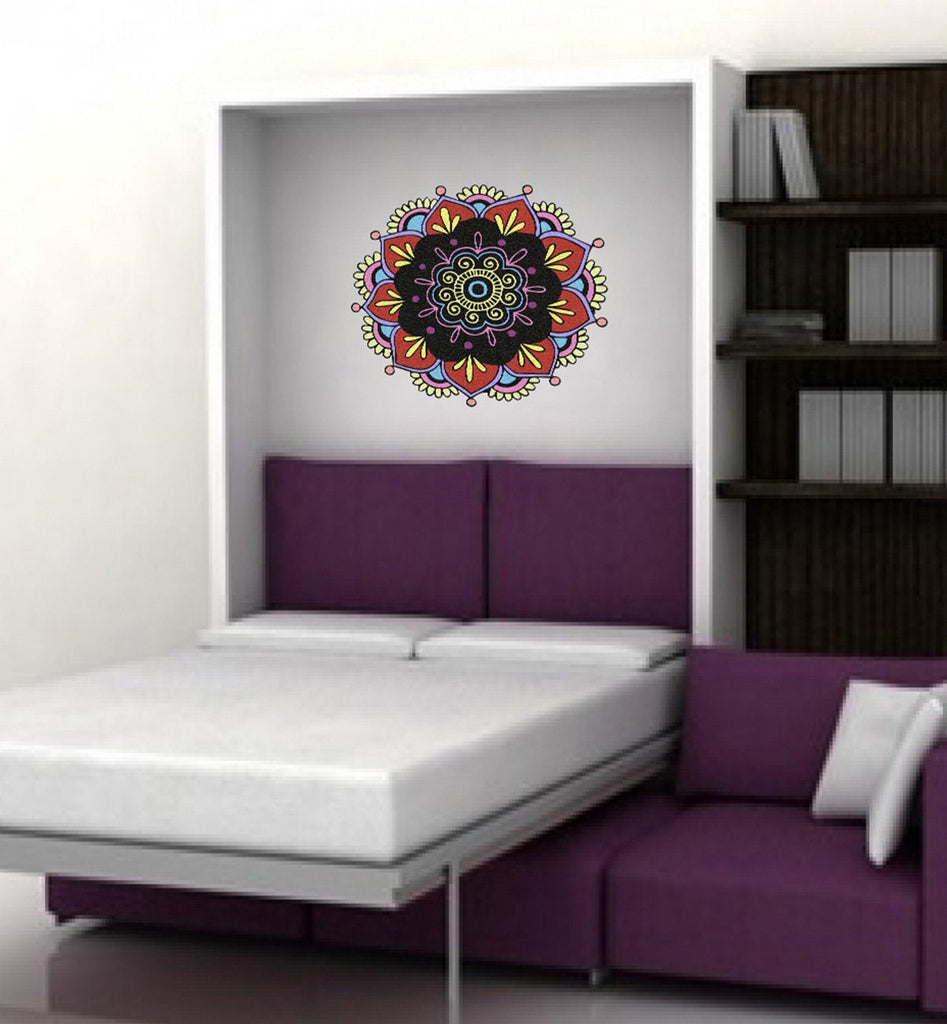 Mandala Yoga Meditation Wall Decal, Mandala Yoga Meditation Wall sticker, Mandala Yoga Meditation wall decor