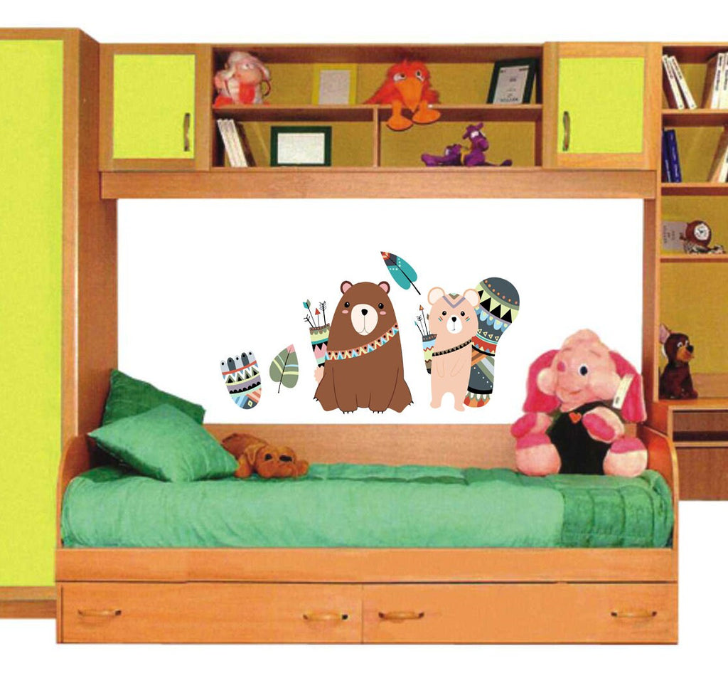 Indians Animals Wall Decal, Indians Animals Wall sticker, Indians Animals wall decor