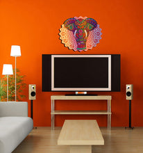 Load image into Gallery viewer, Boho Elephant Mandala Wall Decal, Boho Elephant Mandala Wall sticker, Boho Elephant Mandala wall decor