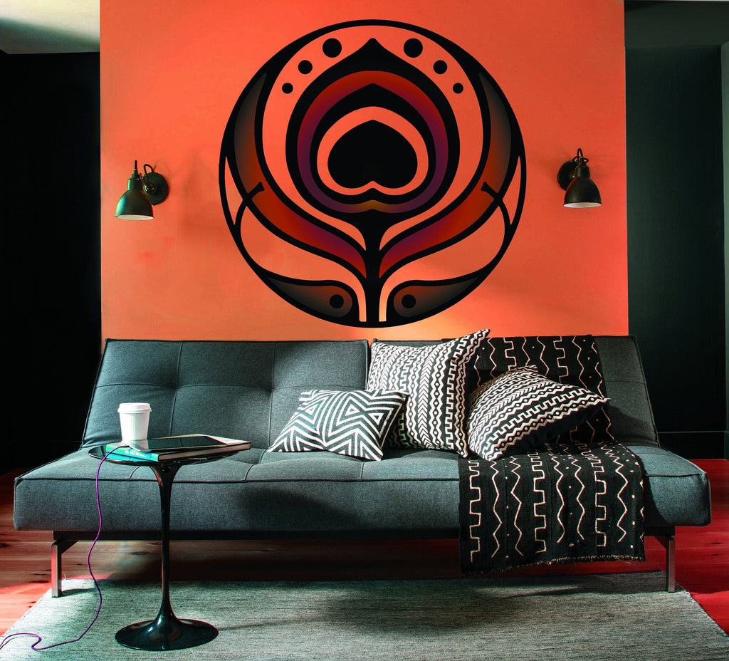 Boho Mandala Wall Decal, Boho Mandala Wall sticker, Boho Mandala wall decor