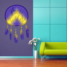 Load image into Gallery viewer, Bohemian style Dreamcatcher Wall Decal, Bohemian style Dreamcatcher Wall sticker, Bohemian style Dreamcatcher wall decor