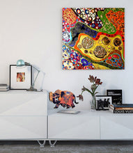 Load image into Gallery viewer, Indian Elephant Wall Decal, Indian Elephant Wall sticker, Indian Elephant wall decor, Indian Elephant Wall Art