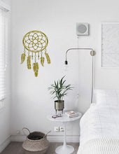 Load image into Gallery viewer, Gold Dreamcatcher Wall Decal, Gold Dreamcatcher Wall sticker, Gold Dreamcatcher wall decor