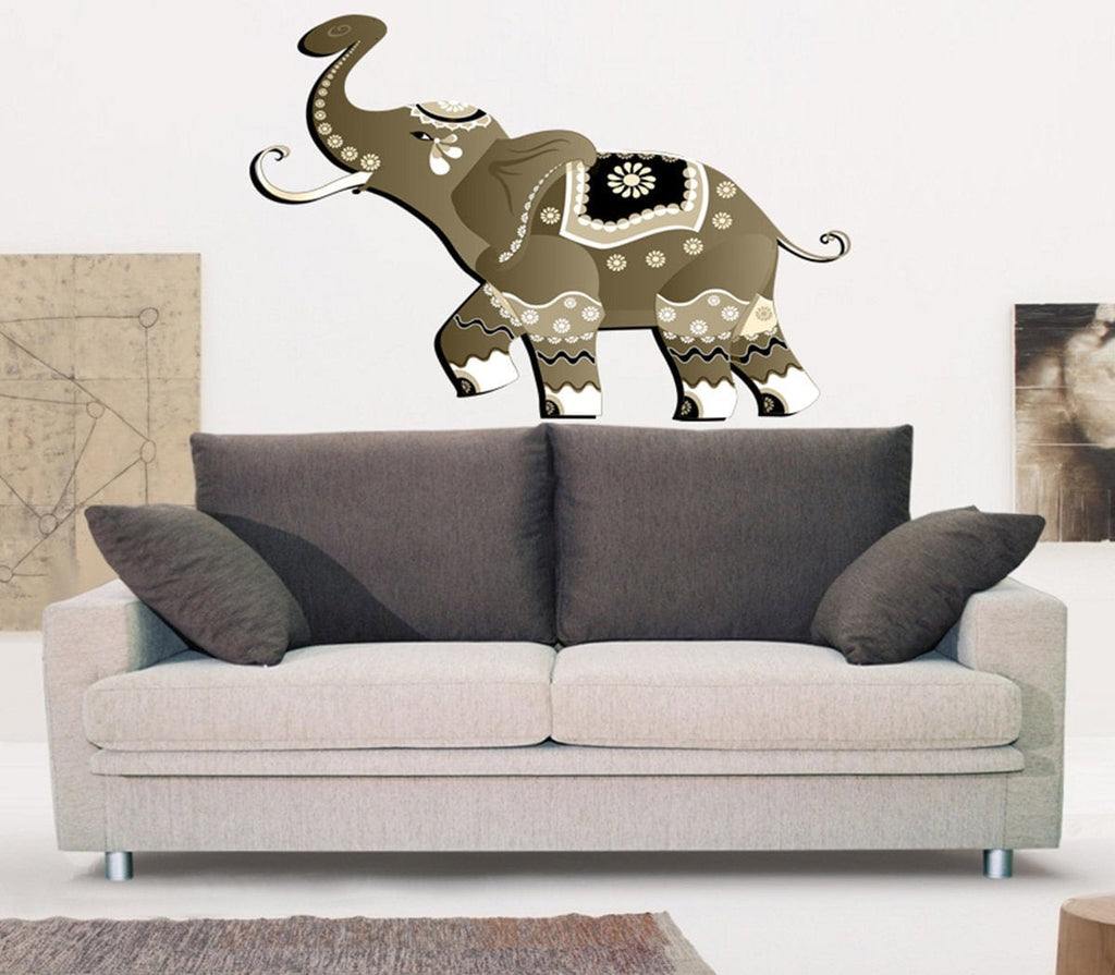 Boho Elephant Wall Decal, Boho Elephant Wall sticker, Boho Elephant wall decor, Boho Elephant Wall Art