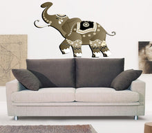 Load image into Gallery viewer, Boho Elephant Wall Decal, Boho Elephant Wall sticker, Boho Elephant wall decor, Boho Elephant Wall Art