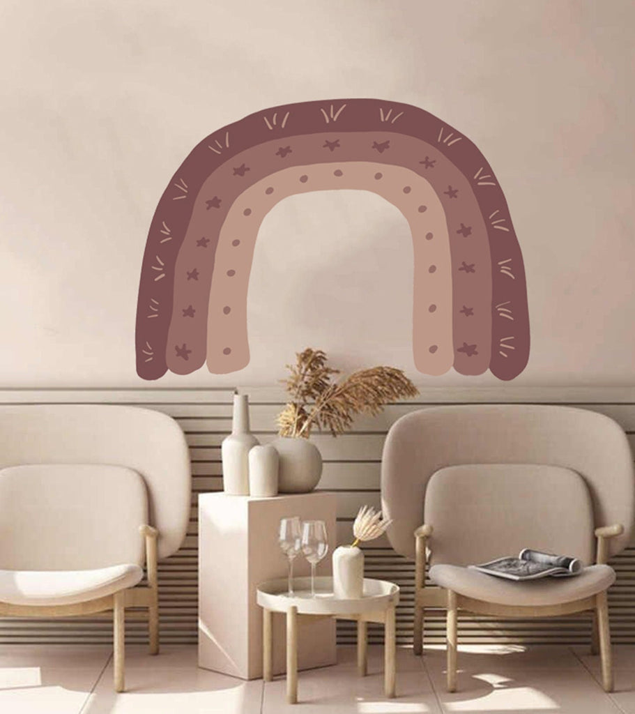 Bohemian Rainbow Wall Decal, Bohemian Rainbow Wall sticker, Bohemian Rainbow wall decor