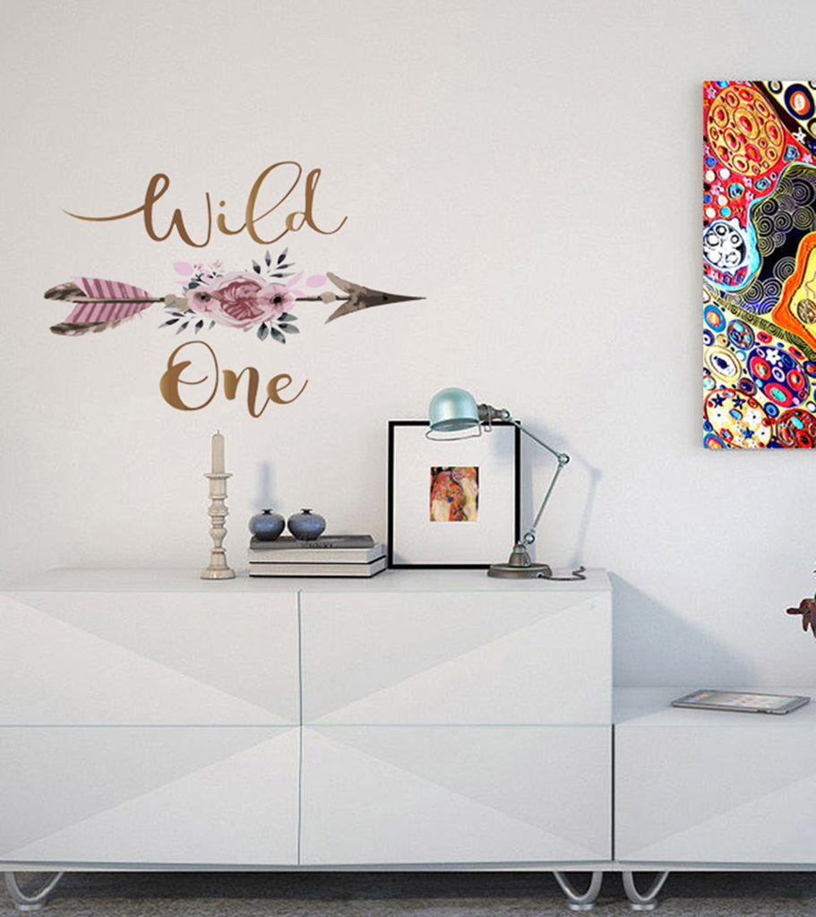 Quote Boho Arrow Wall Decal, Quote Boho Arrow Wall sticker, Quote Boho Arrow wall decor