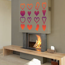 Load image into Gallery viewer, Little hearts Wall Decal, Little hearts Wall sticker, Little hearts wall decor, Little hearts Wall Art