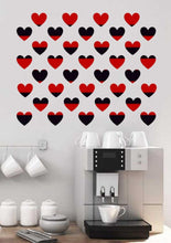 Load image into Gallery viewer, Hearts Wall Decal, Hearts Wall sticker, Hearts wall decor