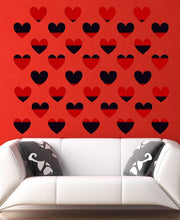 Load image into Gallery viewer, Hearts Wall Decal, Hearts Wall sticker, Hearts wall decor