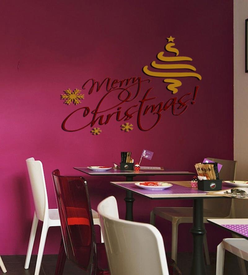 Merry Christmas lettering Wall Decal, Merry Christmas lettering Wall sticker, Merry Christmas lettering wall decor