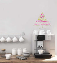 Load image into Gallery viewer, Christmas Tree Quotes Wall Decal, Christmas Tree Quotes Wall sticker, Christmas Tree Quotes wall decor