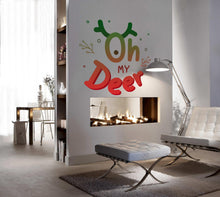 Load image into Gallery viewer, My Deer Christmas Wall Decal, My Deer Christmas Wall sticker, My Deer Christmas wall decor