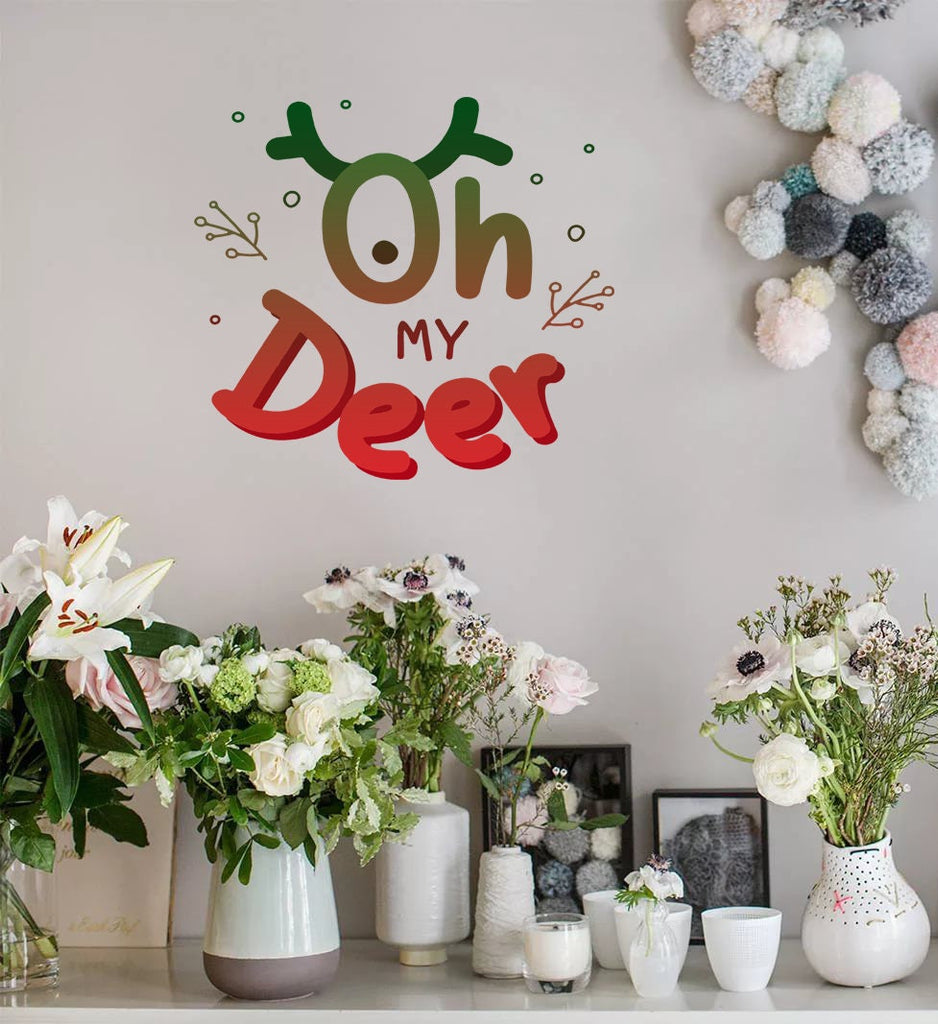 My Deer Christmas Wall Decal, My Deer Christmas Wall sticker, My Deer Christmas wall decor