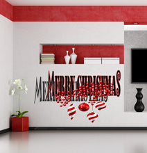Load image into Gallery viewer, Happy New Year Merry Christmas Wall Decal, Merry Christmas Wall sticker, Happy New Year wall decor