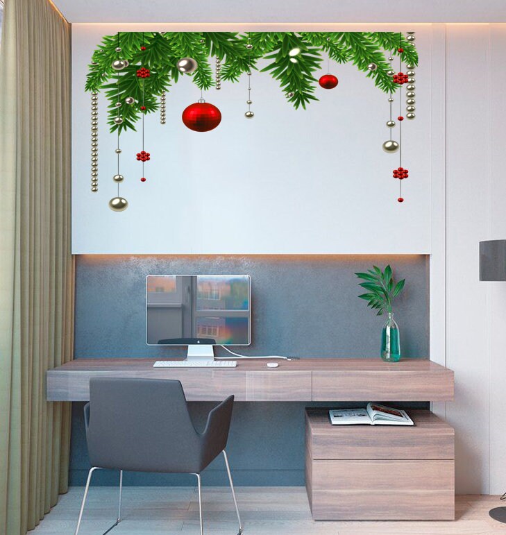 Branch of the Christmas tree Wall Decal, Branch of the Christmas tree Wall sticker, Branch of the Christmas tree wall decor