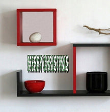 Load image into Gallery viewer, Merry Christmas Inscription Wall Decal, Merry Christmas Inscription Wall sticker, Merry Christmas Inscription wall decor