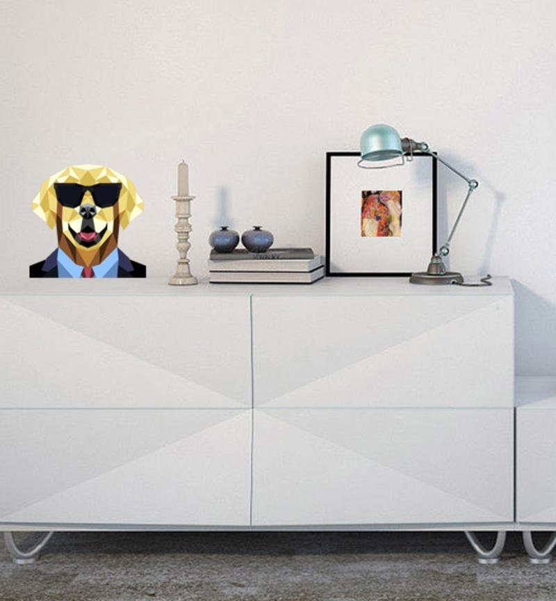 Stylish dog Wall Decal, Stylish dog Wall sticker, Stylish dog wall decor, Stylish dog Wall Art