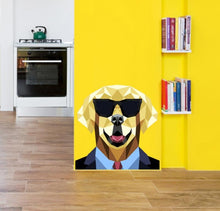 Load image into Gallery viewer, Stylish dog Wall Decal, Stylish dog Wall sticker, Stylish dog wall decor, Stylish dog Wall Art