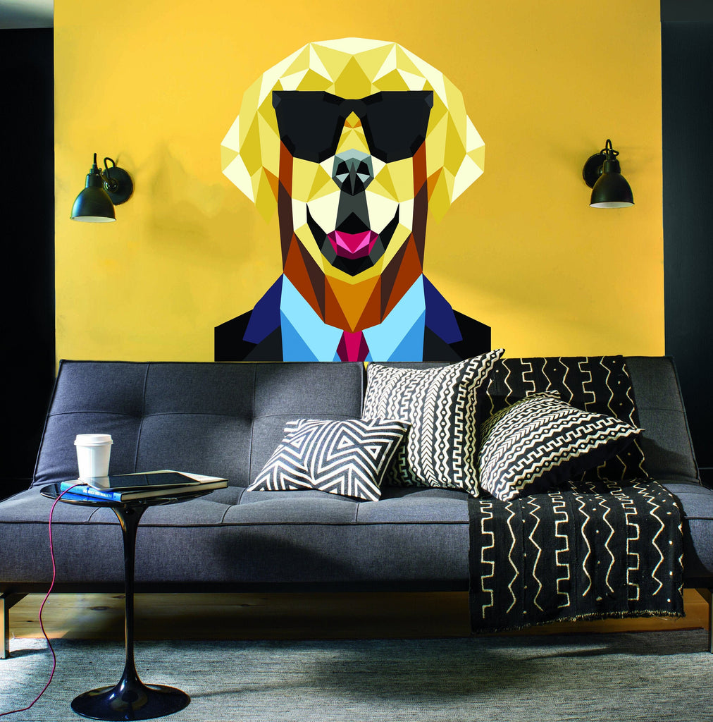 Stylish dog Wall Decal, Stylish dog Wall sticker, Stylish dog wall decor, Stylish dog Wall Art