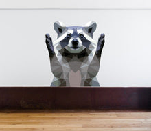 Load image into Gallery viewer, Raccoon Wall Decal, Raccoon Wall sticker, Raccoon wall decor, Raccoon Wall Art