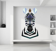 Load image into Gallery viewer, Zebra Wall Decal, Zebra Wall sticker, Zebra wall decor, Zebra Wall Art