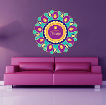 Load image into Gallery viewer, Happy Diwali Mandala Wall Decal