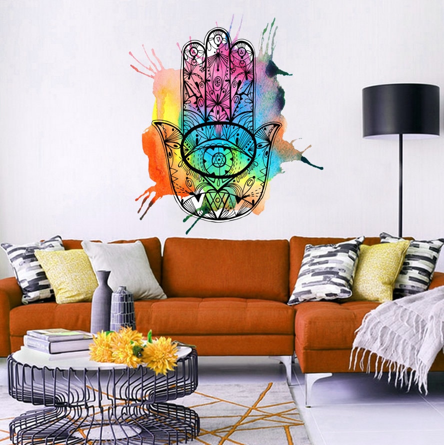 Colorful Hamsa Wall Decal