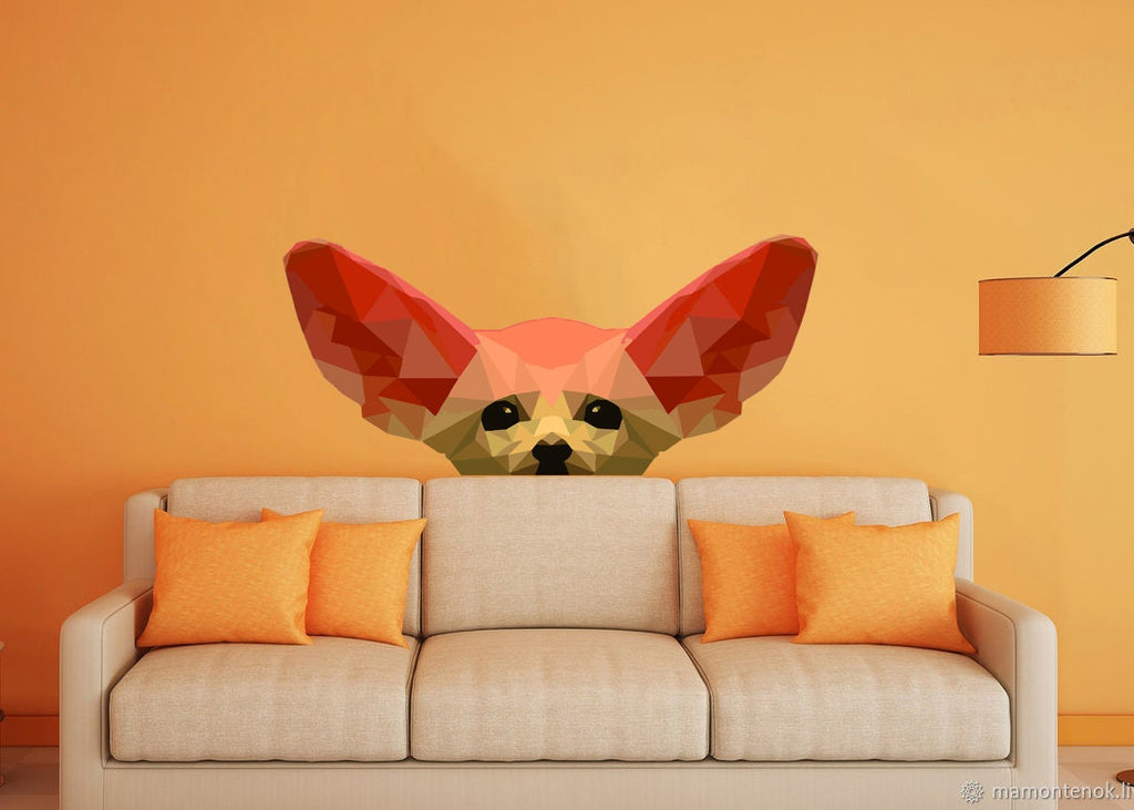 Chihuahua Polygonal Wall Decal