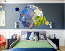 Load image into Gallery viewer, Planet Earth 3D Polygonal Wall decal