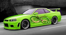 Load image into Gallery viewer, Dragon Car Vinyl Decal – Full Color Sports Car Wrap | Shenron-Inspired Anime Dragon Sticker for Porsche, Drift, JDM &amp; Show Cars