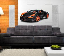Load image into Gallery viewer, Bugatti wall art sticker Sports car wall decal Nursery wall decals boy Wall mural decal sports car Boys room vinyl decals