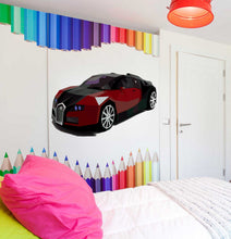 Load image into Gallery viewer, Bugatti wall stickers Supercar poster decal for room decor Creative Vinyl Low poly Car home Art Kids Bedroom GD268