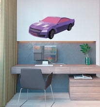 Load image into Gallery viewer, Car Polygonal Wall decal, Car Polygon sticker,modern wall art, Multi Color GD282