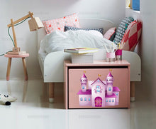 Load image into Gallery viewer, Princess Castle decal for wall Nursery princess decor Pink Castle for bedroom Princess castle decor Nursery castle wall decor