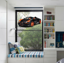Load image into Gallery viewer, Bugatti wall art sticker Sports car wall decal Nursery wall decals boy Wall mural decal sports car Boys room vinyl decals