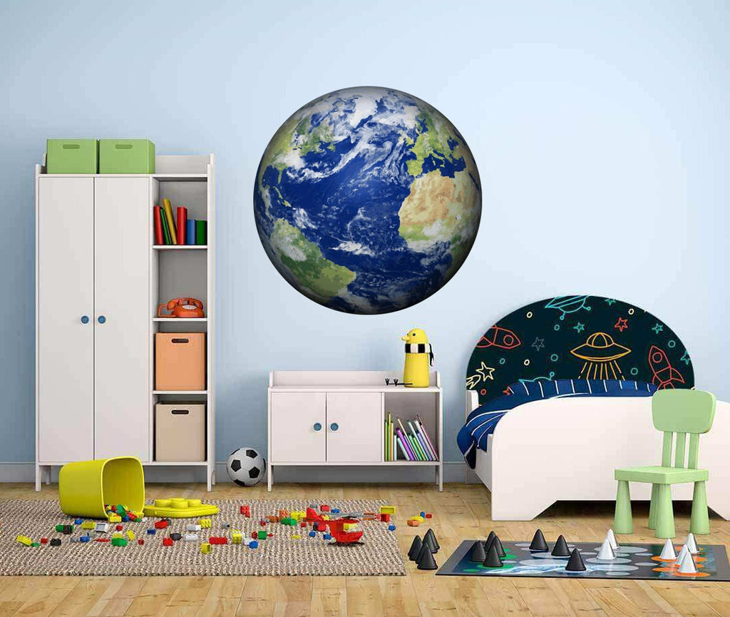 Planets decal car School decals for wall Wall art Globe decal Vinyl Globe earth Decal for school