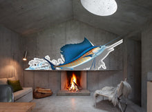 Load image into Gallery viewer, Marlin Full Color Decal, Marlin, Fish Full color sticker, wall art, cn 078