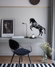 Load image into Gallery viewer, horse decor ,black horse warp , wall sticker apartment decoration, room decals art for bedroom vinyl GD333