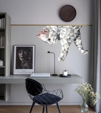 Load image into Gallery viewer, polygonal Cat Stickers - White Cat Decals for Wall, Stickers for Bedroom - Fridge - Toilet - Room wall decor living room, GD137