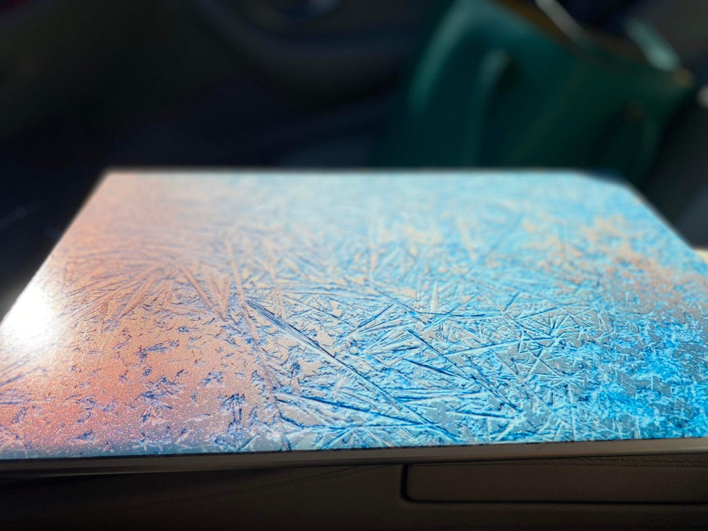 3D Frosted glass laptop decal, 3D laptop sticker, please provide size in personalization decor