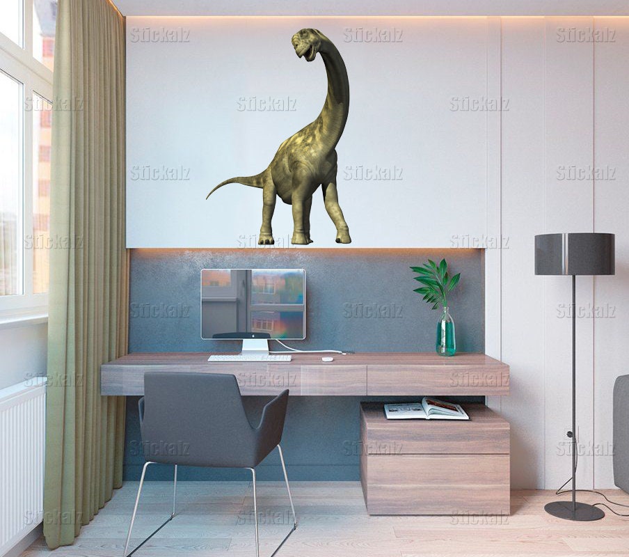 Dinosaur Full Color Decal, Diplodocus Full color sticker, wall art cn 019