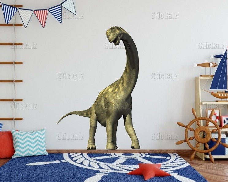 Dinosaur Full Color Decal, Diplodocus Full color sticker, wall art cn 019