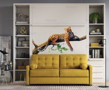 Load image into Gallery viewer, Leopard wall decal, Leopard Full Color Decal, Leopard Full color sticker, wall art cn 024