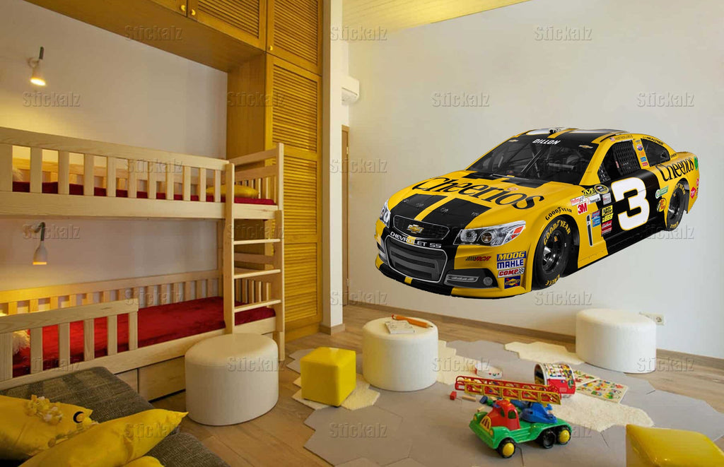 Wall decal cars Boys room wall art car Cool decor for living room Auto car themeart Large decal for wall Full color decal wall art